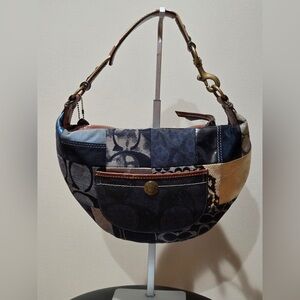 Coach Vintage Denim Patchwork Hobo